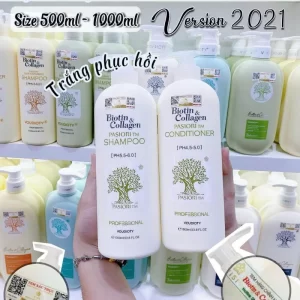 Bộ dầu gội xả Biotin Collagen trắng 2021