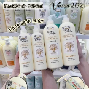Bộ dầu gội xả Biotin Collagen vàng 2021