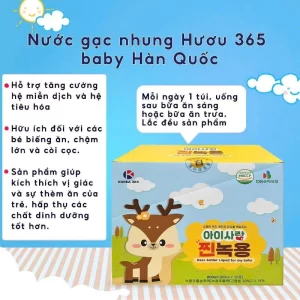 Nước gạc nhung Hươu 365 baby Hàn Quốc