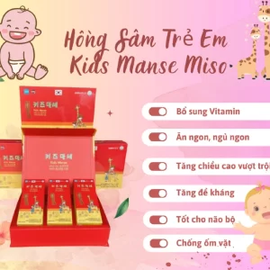 Nước hồng sâm hươu cao cổ Kids Manse Miso