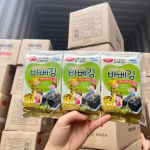 Rong biển miếng ăn liền cuộn cơm cho bé vị olive